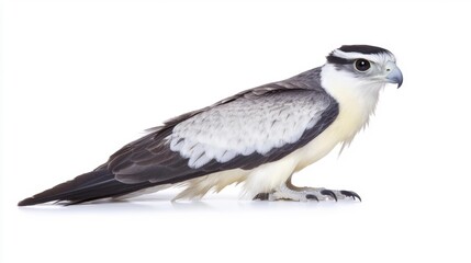 Crested Caracara Isolated on White Background. Generative AI
