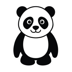 A charming cute panda vector illustration perfect for digital designs, prints, logos, and creative projects. Features a playful and adorable panda in a clean, high-quality vector format.