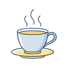 cup of tea or coffee vector icon, cup of tea or coffee vector illustration - simple illustration of cup of tea or coffee, perfect for logos cup of tea or coffee 