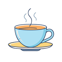 cup of tea or coffee vector icon, cup of tea or coffee vector illustration - simple illustration of cup of tea or coffee, perfect for logos cup of tea or coffee 