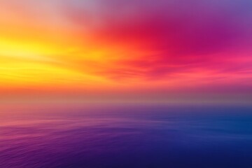 Obraz premium Vibrant sunset over calm ocean. (15)