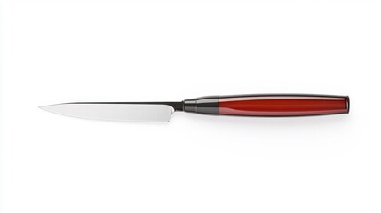 Sleek Electric Knife with Red Handle. Generative AI
