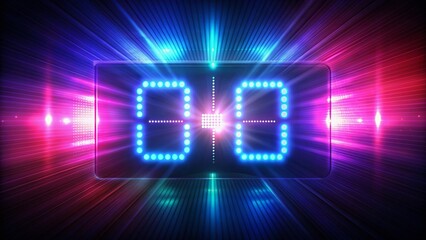 Low Light Countdown Timer Animation - 10 Seconds to Zero