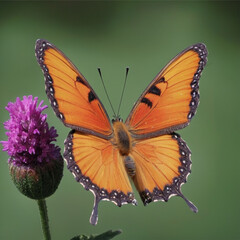 The butterfly has attractive details