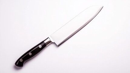 Obraz premium Professional Chef Knife on White. Generative AI