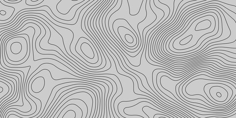Fototapeta premium Abstract geometric map design featuring contours, topographic relief, and terrain lines for geographic and cartographic exploration background design.