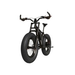 3d Render of fatbike isolated