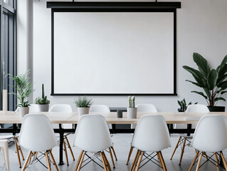 Blank Screen Meeting Room