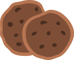 Hand Drawn Chocolate Cookies Illustration