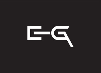 EG letter logo and initial logo design