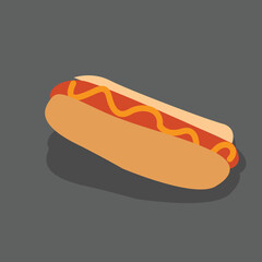 Fast food vector design with Hot dog