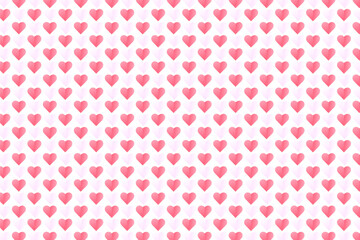 Set of Happy Valentine's day , heart and Love Minimalist Art , pink gradient	
