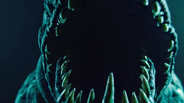 Fantasy Sea Beast Showing Sharp Teeth
