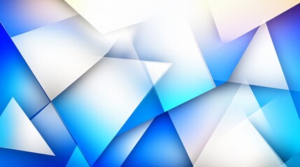 Abstract Blue White Geometric Shapes Background