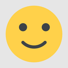 A yellow face emoji icon