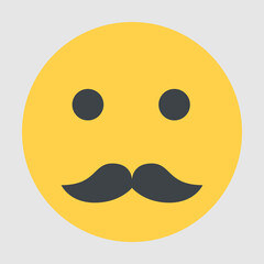 A yellow face emoji icon