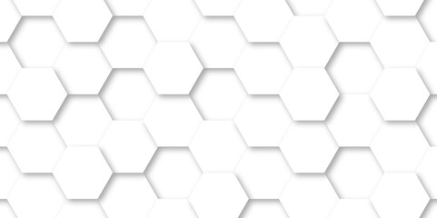 Abstract geometric vector design pattern with hexagonal shapes and modern digital texture for futuristic technology Illustrations. white hexagon design concept with geometric background.