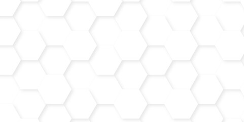 Abstract geometric vector design pattern with hexagonal shapes and modern digital texture for futuristic technology Illustrations. white hexagon design concept with geometric background.