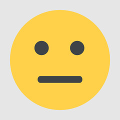 A yellow face emoji icon