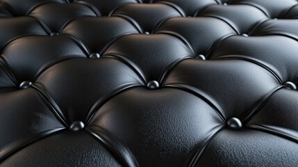 Obraz premium A luxury matte black leather texture, lit with soft, ambient light that enhances its elegant and upscale look