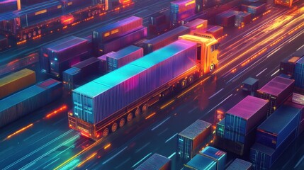 Logistics operations control, delivery service administration. Supply chain analytics, supply chain management, collaborative logistics metaphors. Vector isolated concept metaphor illustrations.