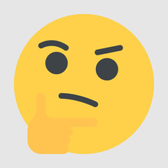 A yellow face emoji icon