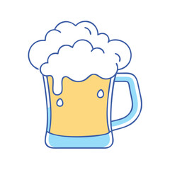 beer foam vector icon, beer foam vector illustration - simple illustration of beer foam, perfect for logos beer foam 