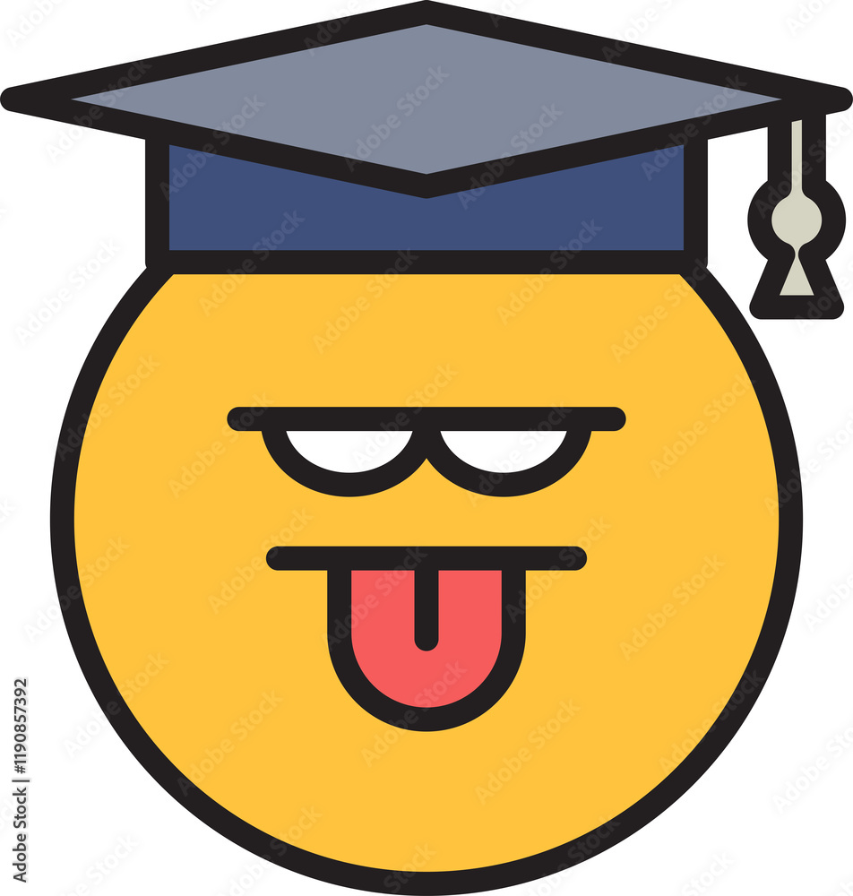 Sticker Cute Student Emoji
