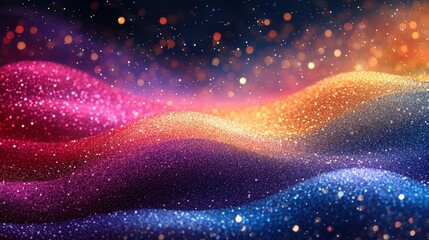 Obraz premium Abstract background with vibrant colorful lights and soft glowing effects for creative design projects valentine day