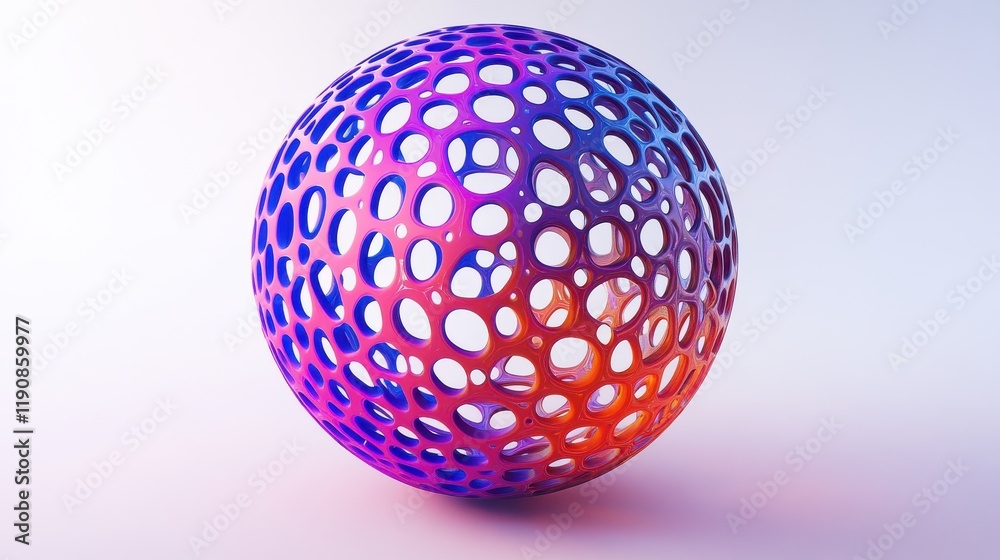 Poster dimensional lattice sphere vector abstraction, 3d polygonal design abstract shape isolated over whit