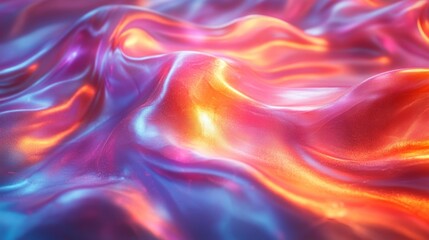 Fototapeta premium Holographic gradient design background. Generative AI