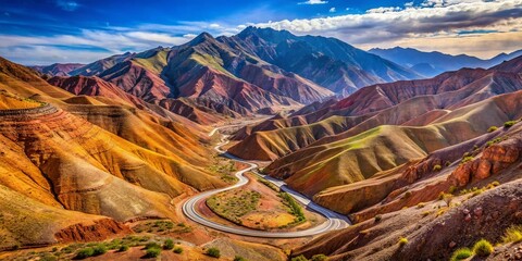 Majestic High Atlas Mountains: Breathtaking Tizi n'Tichka Pass in Morocco