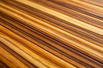Warm Sepia & Russet Striped Teak Wood Veneer - Tilt-Shift Macro Photography