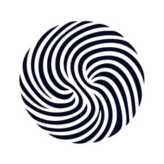 Minimalist yin yang symbol representing spiritual balance and harmony