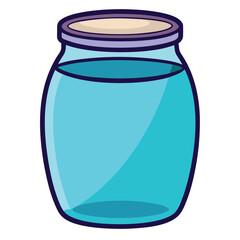 glass jar illustration