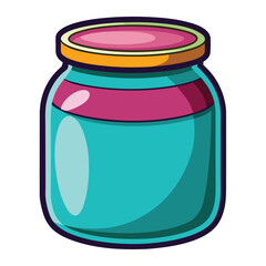 glass jar with a lid