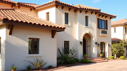 Mediterranean Style Dream Home: Luxurious Villa Exterior Design