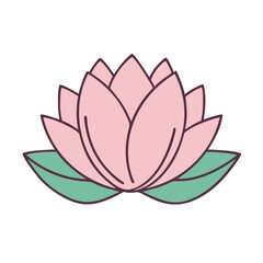 lotus flower symbol of tranquility vector icon, lotus flower symbol of tranquility vector illustration - simple illustration of lotus flower symbol of tranquility, perfect for logos and icons