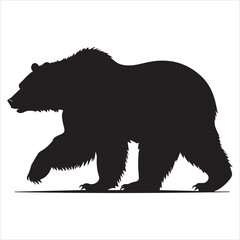 brown bear silhouette