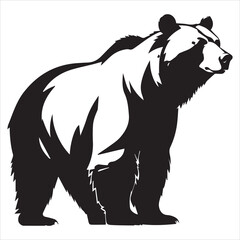 silhouette of a bear