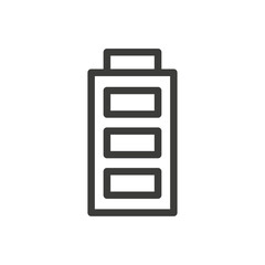 Battery icon Simple outline vector logo