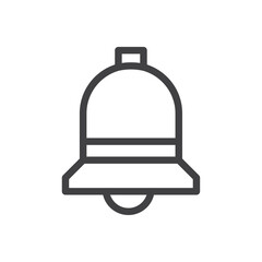 bell icon Simple outline vector logo