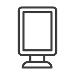 Billboard icon Simple outline vector logo