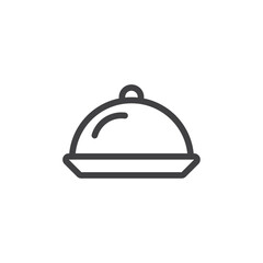 cloche icon Simple outline vector logo