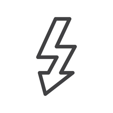 recommend clip art: Electricity icon Simple outline vector logo