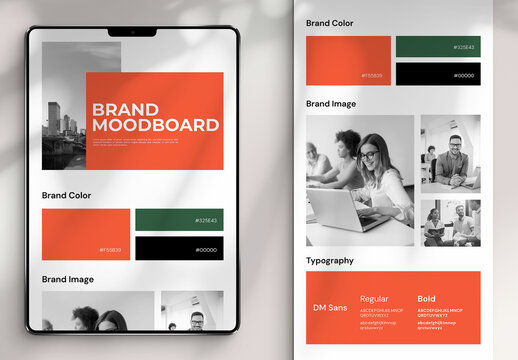 Modern Brand Moodboard Layout
