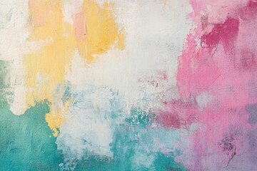 Fototapeta premium A textured artistic canvas background with visible brushstrokes and mixed media elements