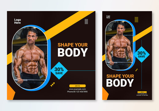 Sleek Fitness Post For Social Media