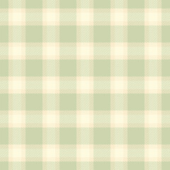Luxurious tartan plaid background, mosaic vector textile seamless. Periodic texture fabric pattern check in light and blanched almond colors.