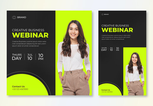 Modern Business Webinar Social Media Template